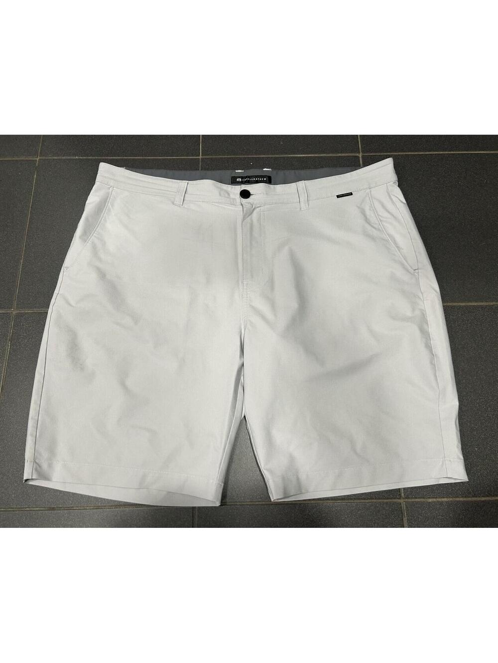 Travis Mathew Wanderlust Shorts 7” Inseam Men’s Size 40 Light Gray
